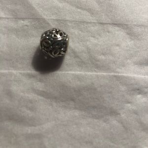 Pandora Butterfly Scroll Charm